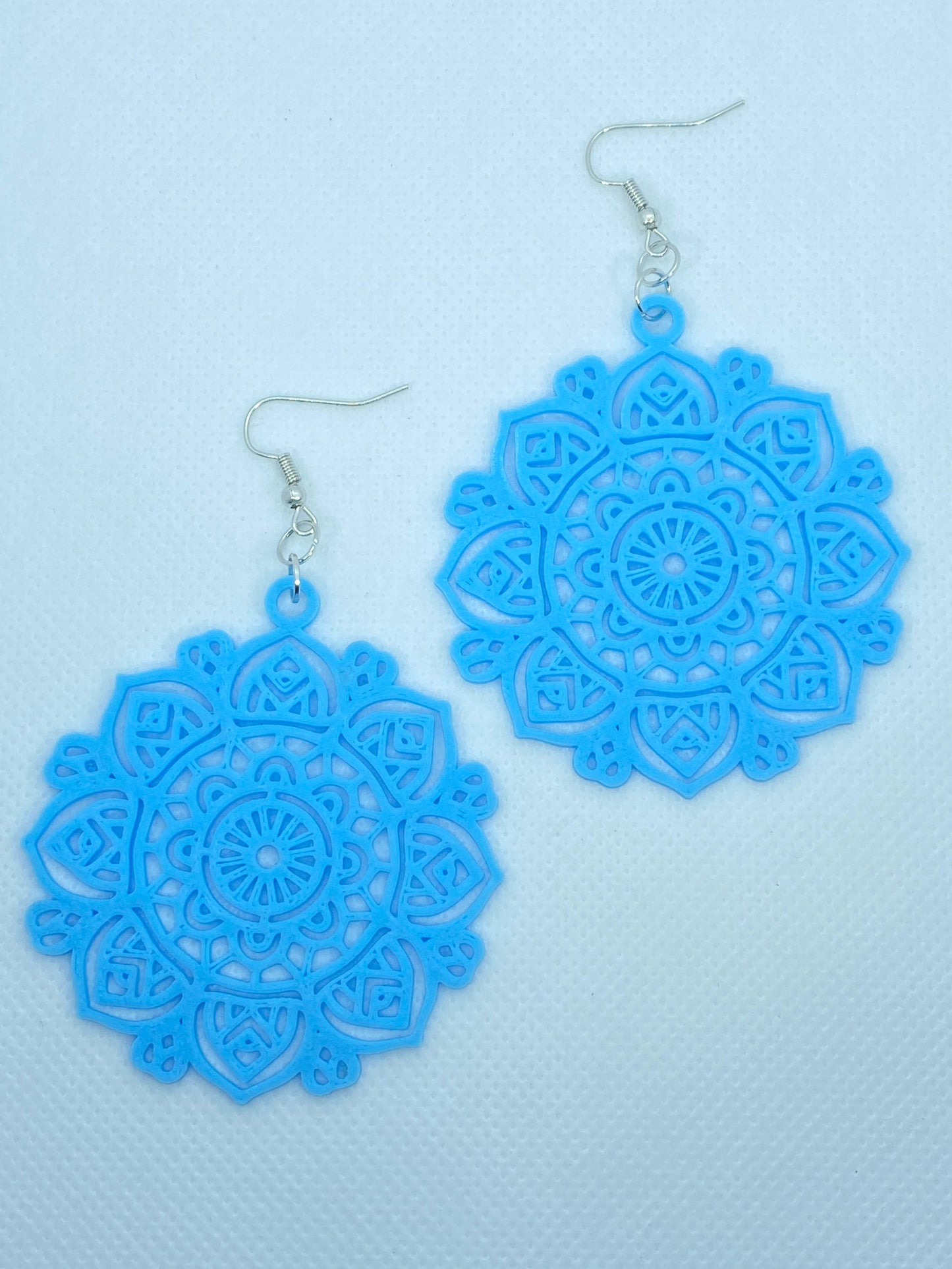 3D Printed Mandala Series Style Earrings - Customizable