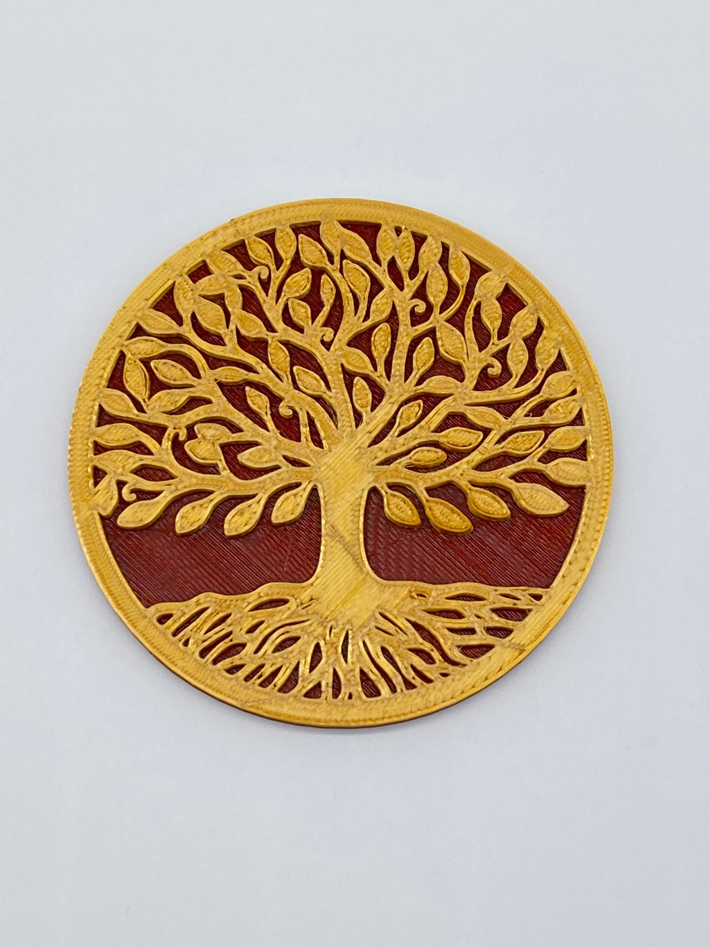 3D Printed Tree Of Life Drink Coaster/Set of 4 with Free Holder/Custom Color Options