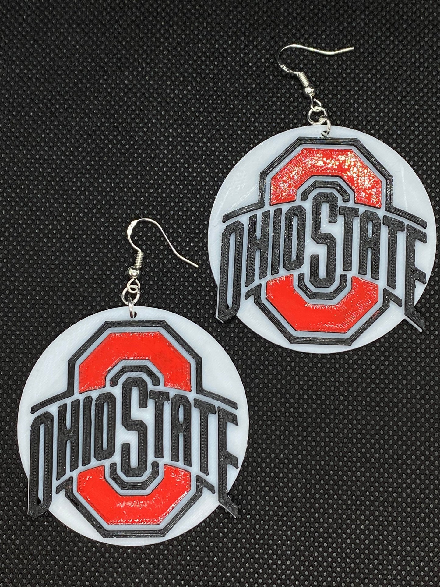 3D Printed Ohio State Buckeyes Earrings/Custom Design/ Football