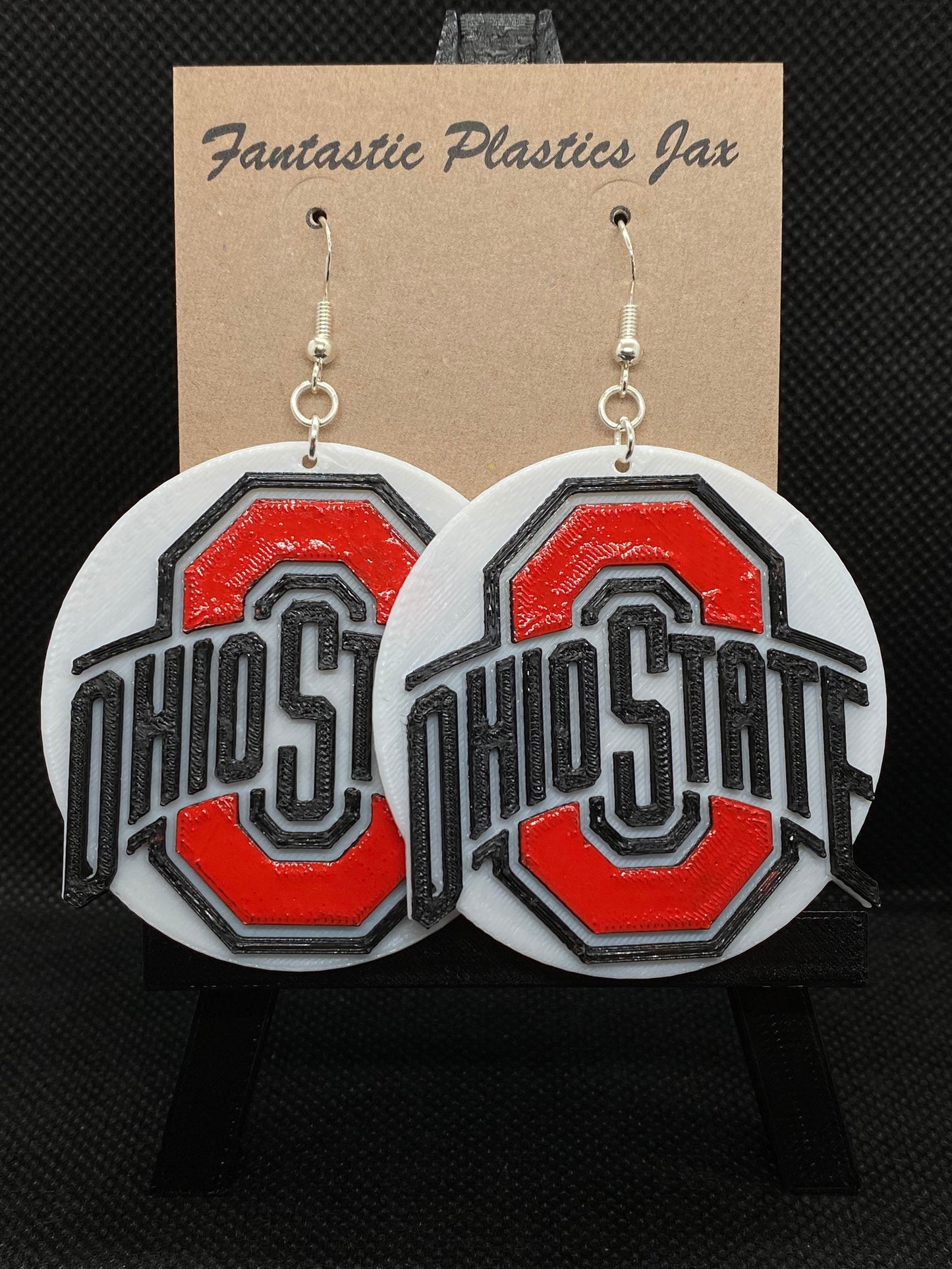 3D Printed Ohio State Buckeyes Earrings/Custom Design/ Football