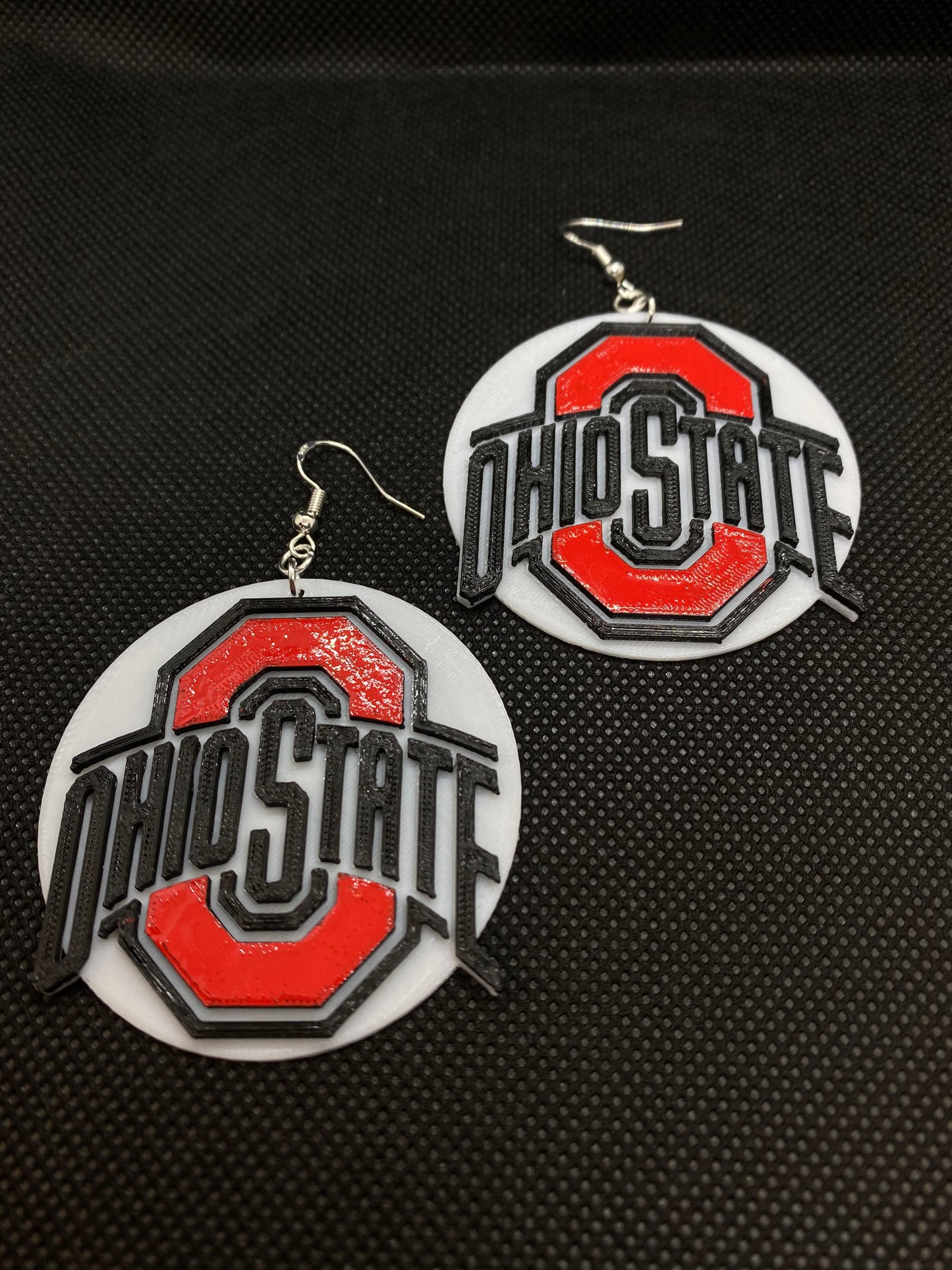 3D Printed Ohio State Buckeyes Earrings/Custom Design/ Football