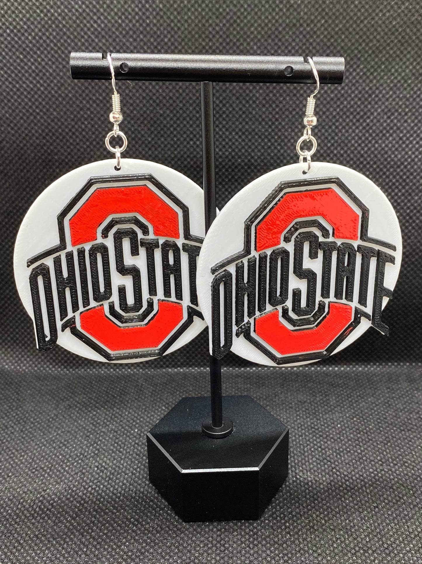 3D Printed Ohio State Buckeyes Earrings/Custom Design/ Football