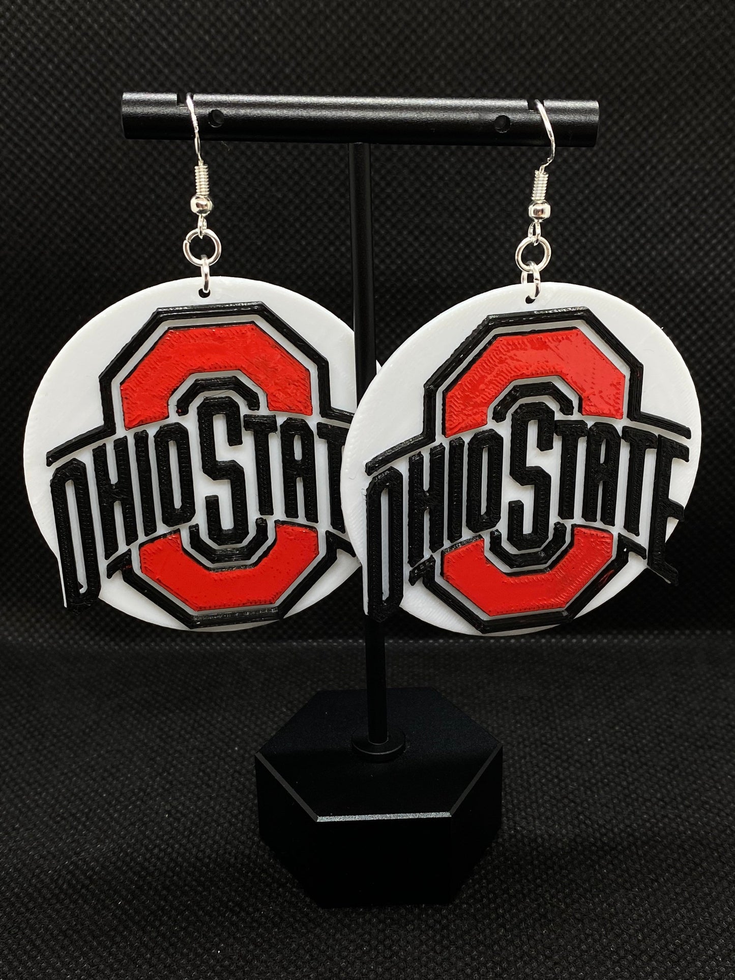 3D Printed Ohio State Buckeyes Earrings/Custom Design/ Football