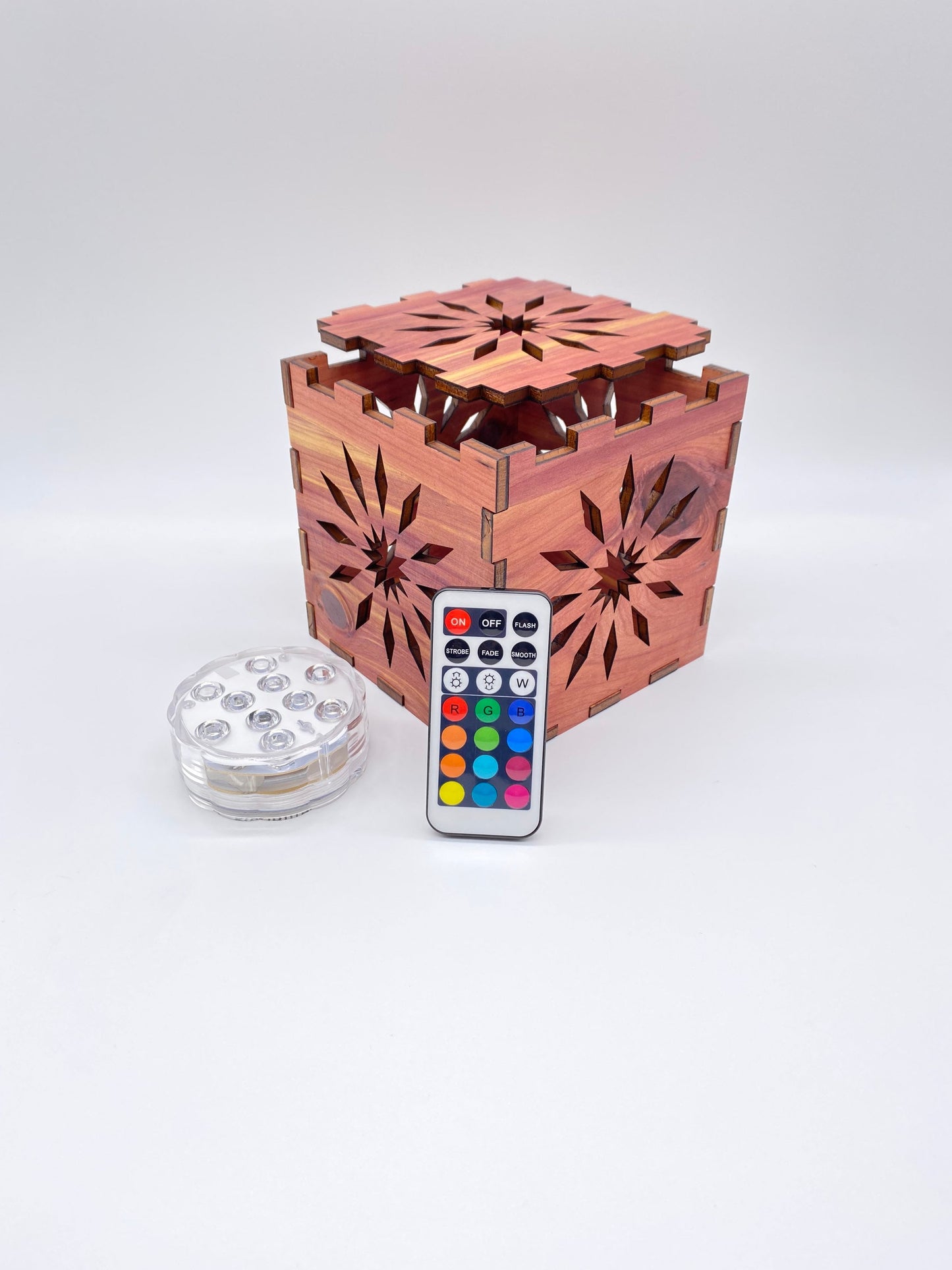 Laser Cut Wooden LED Light Box with Remote/Gift/Flower Light Box/Personalized