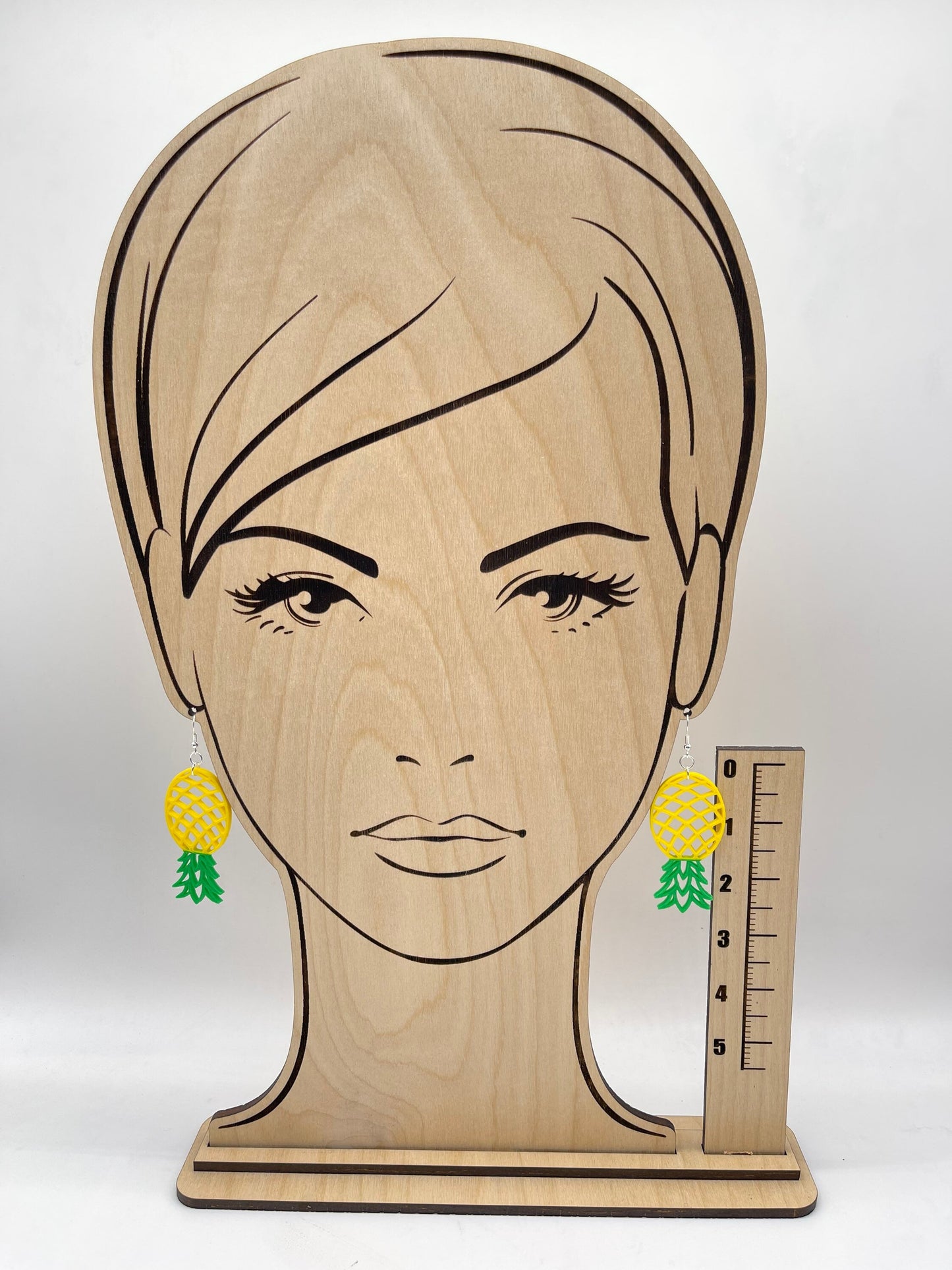 3D Printed Upside Down Pineapple Earring Set/Single and Dual color/Island Fresh Fruit Earrings/Glow In The Dark Available