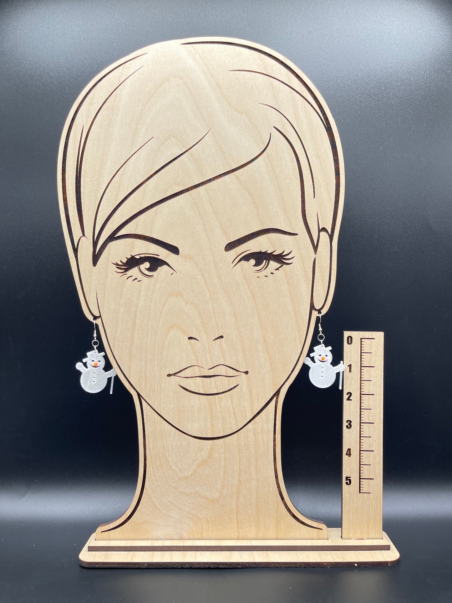 3D Printed Frosty The Snow Man Earrings/Custom Dual layer Colors/Christmas Earrings /Holiday Earrings