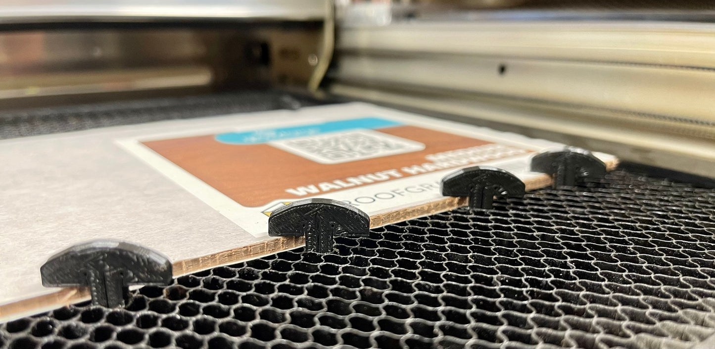 Glowforge Crumb Tray Pins/20+ Colors/Super Durable/Long Lasting/Low Profile for Laser cutting Machine/3D Printed/Honeycomb Tray