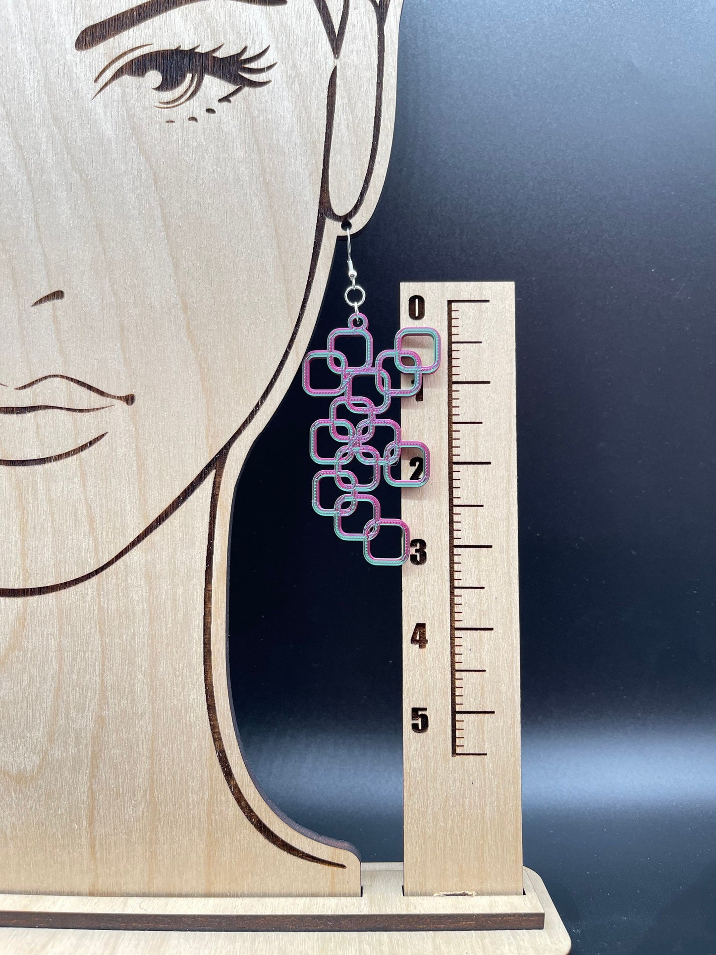 3D Printed Bubble Square Earrings/Custom Color Order/Great for Gift/New Style/Design and Colors