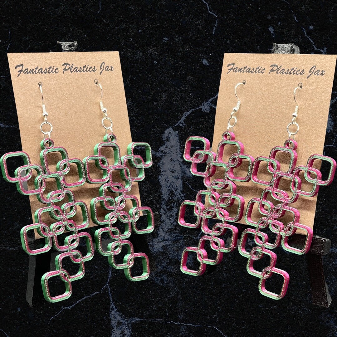 3D Printed Bubble Square Earrings/Custom Color Order/Great for Gift/New Style/Design and Colors
