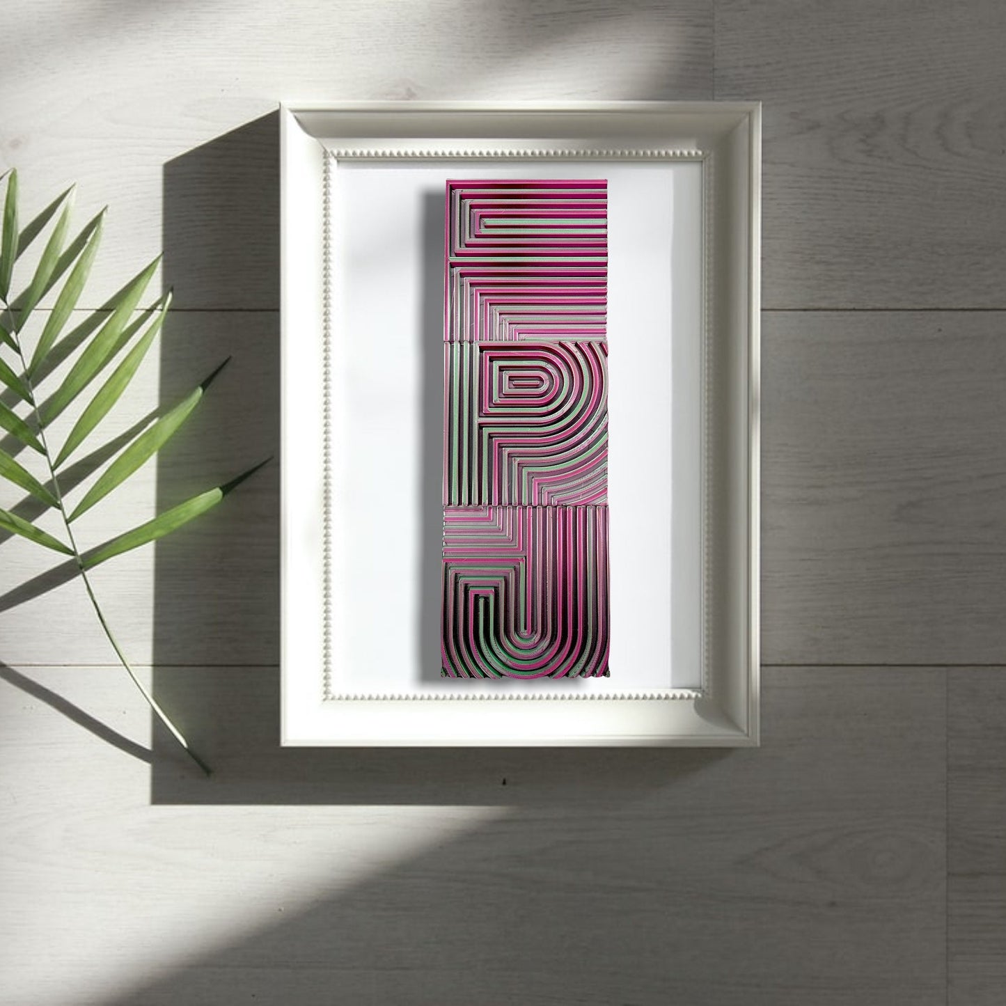 3D Printed Retro 90's Neon Wave Letters / Wall Decor / Custom Colors / Great for Gift / LARGE Decorative Letters