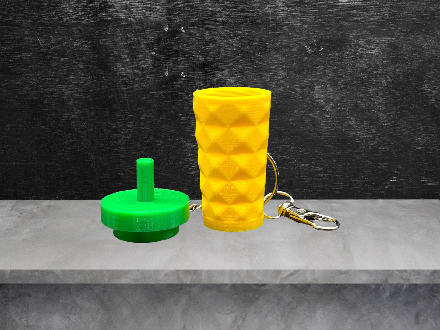 3D Printed Pineapple Tumbler Keychain With Lid/Starbucks Inspired Stash Container/Custom Color Combinations/for Coffee Lover’s