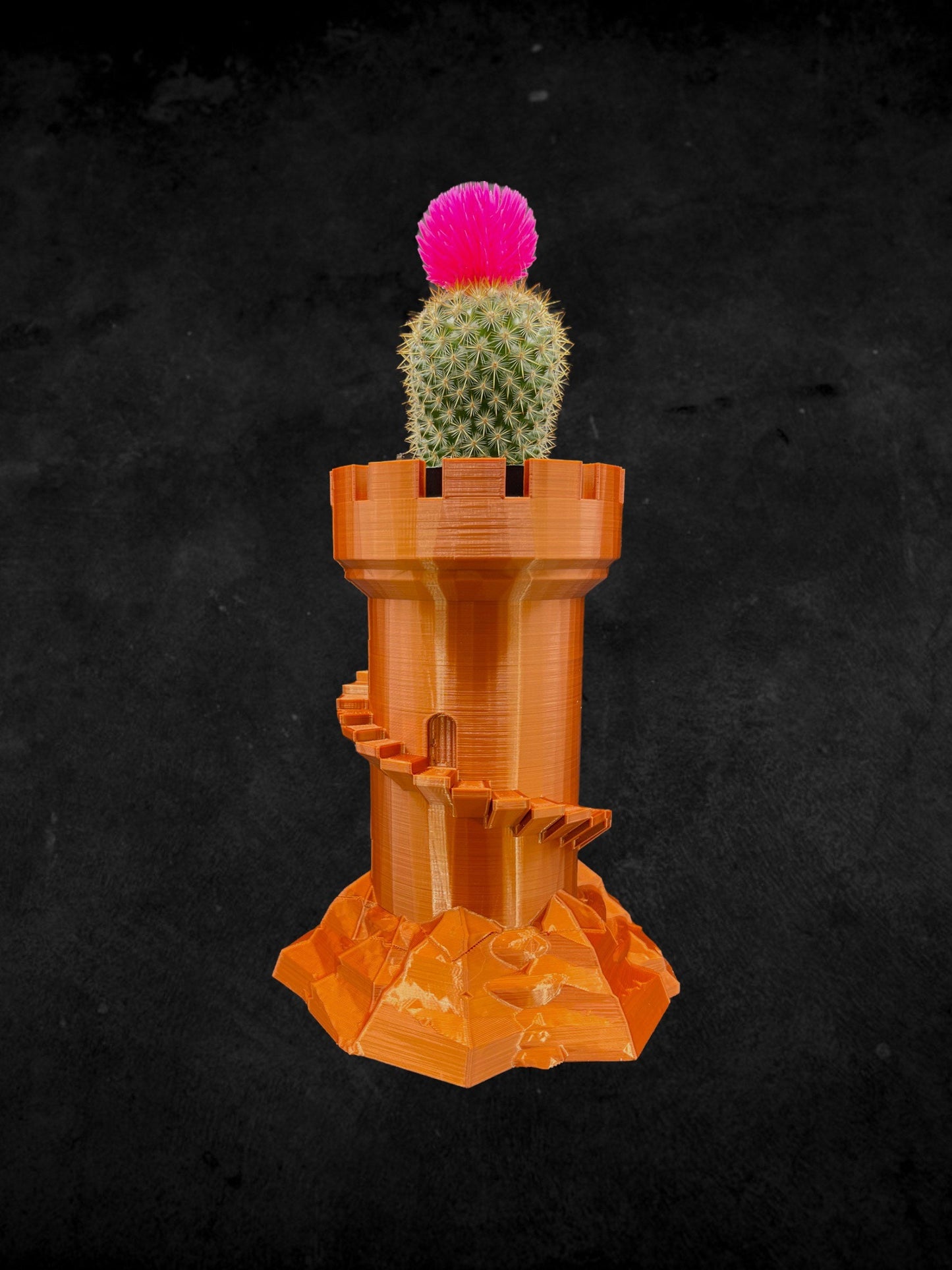 Medieval Coastline Tower Planter 3D Printed /Custom Color/Great Gift for a Plant Lover/Chess Piece Succulent Plant Holder