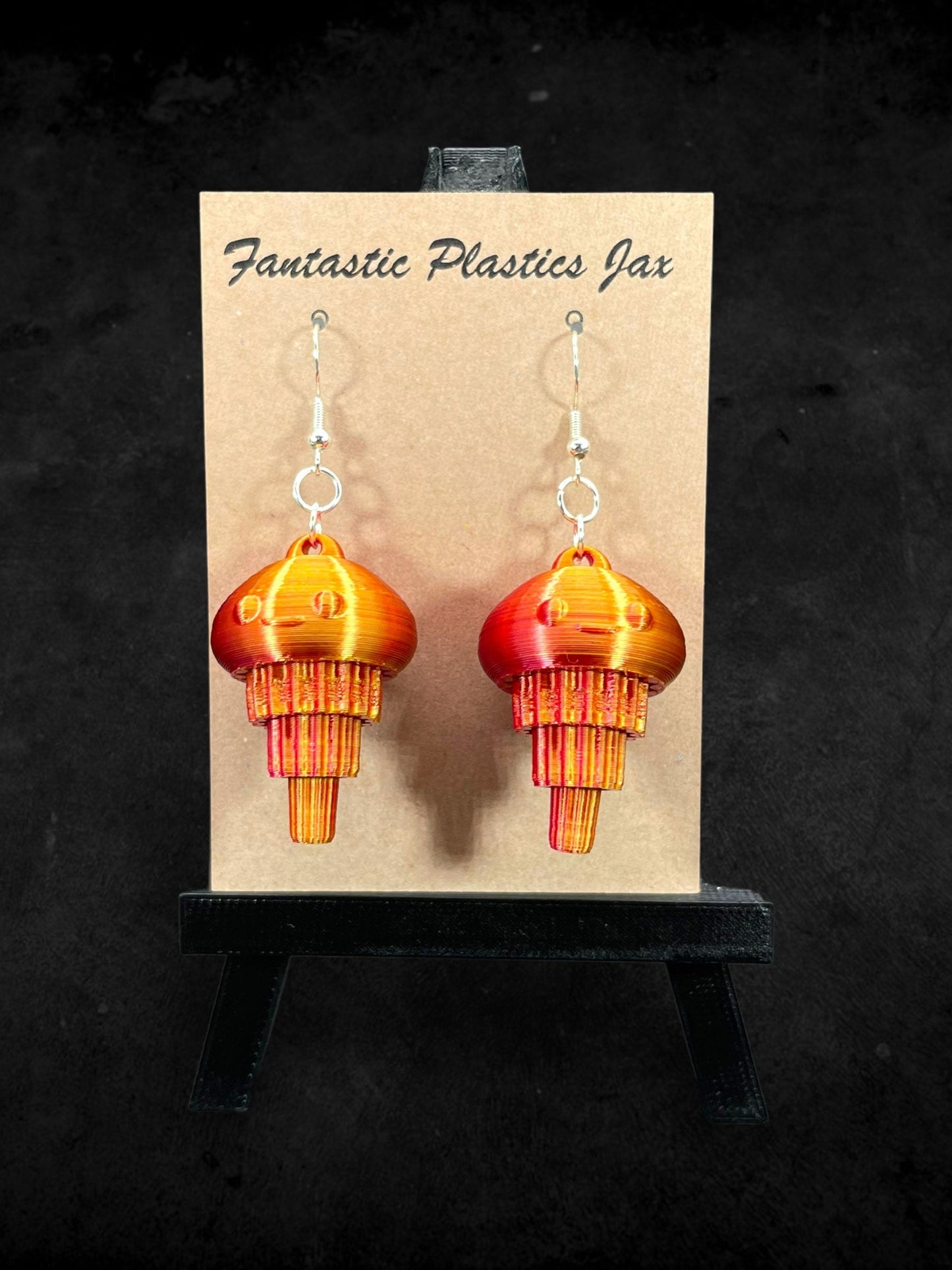 3D Printed Articulating Jellyfish Earrings/ 2 Sizes Available/ Super Lightweight/Custom Color Combinations/Super Cute Gift