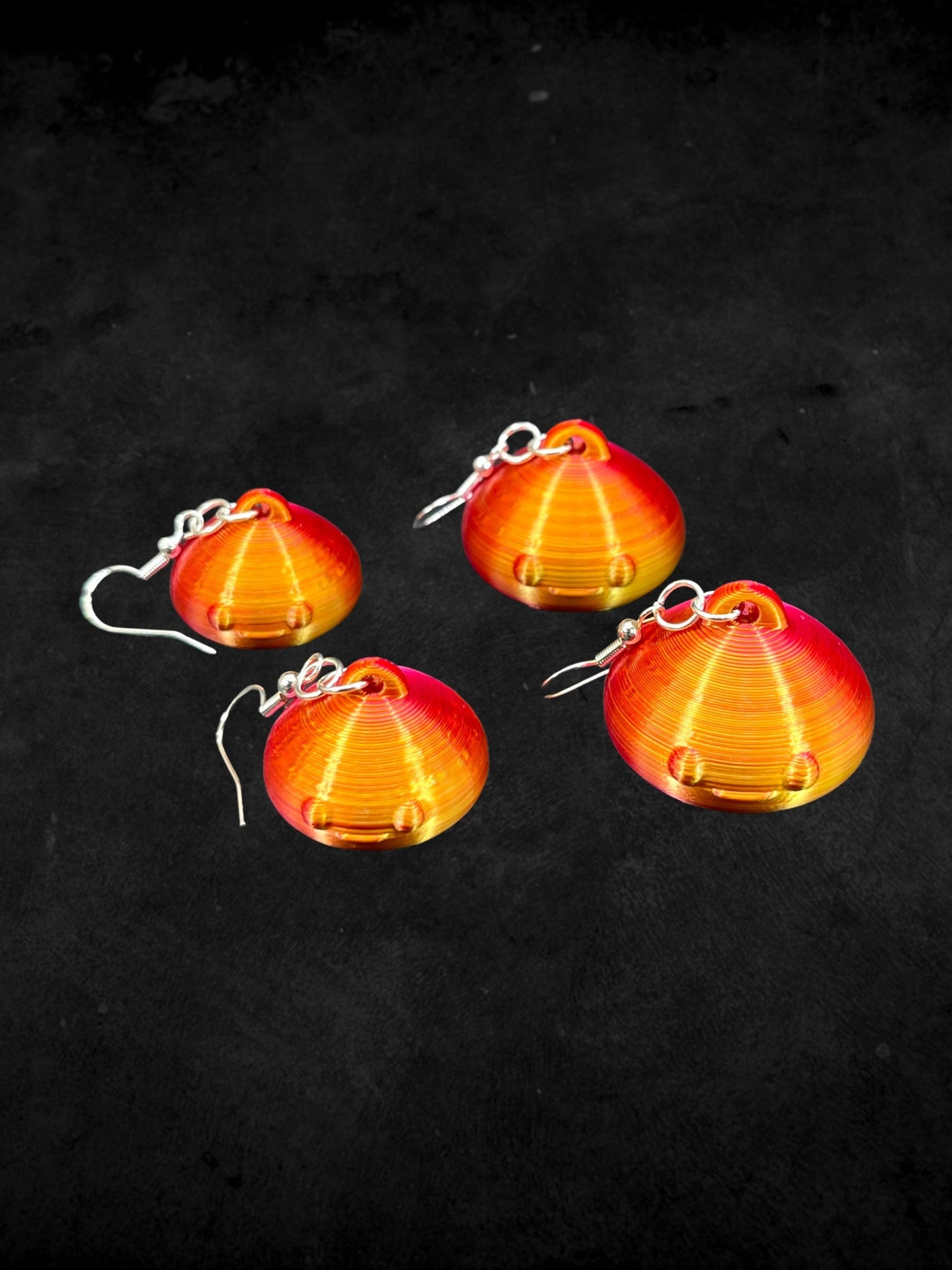 3D Printed Articulating Jellyfish Earrings/ 2 Sizes Available/ Super Lightweight/Custom Color Combinations/Super Cute Gift