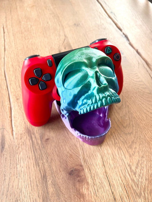 3D Printed Skull Controller Stand /Custom Color/Great Gift for that Gamer with an awesome Skull Controller Holder