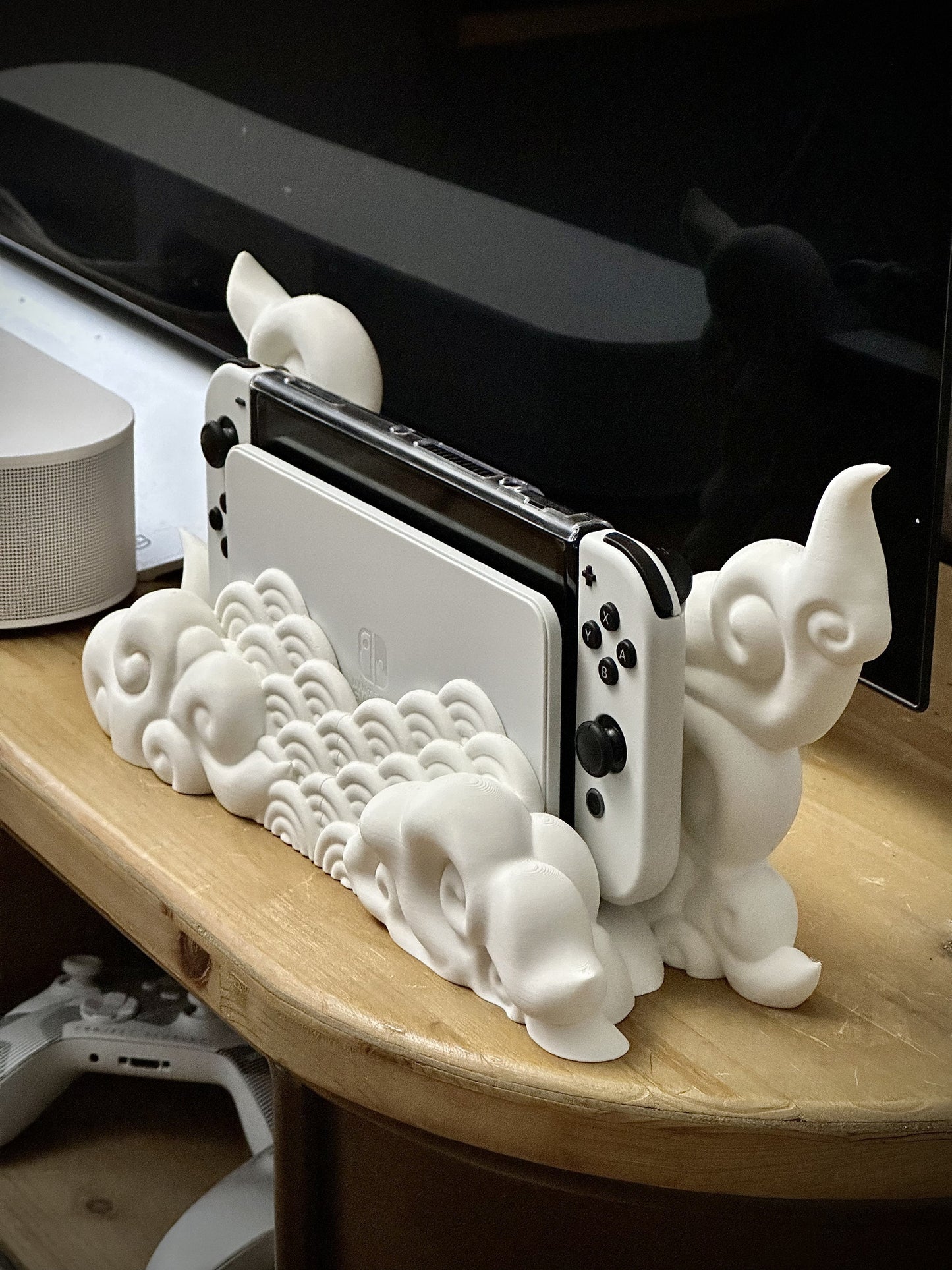 3D Printed Nintendo Switch Japanese Cloud Dock - CLASSIC & OLED VERSION /Custom Color/Great Gift for that Gamer