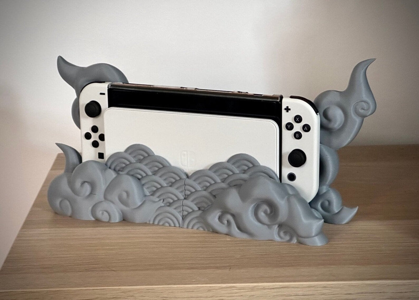 3D Printed Nintendo Switch Japanese Cloud Dock - CLASSIC & OLED VERSION /Custom Color/Great Gift for that Gamer