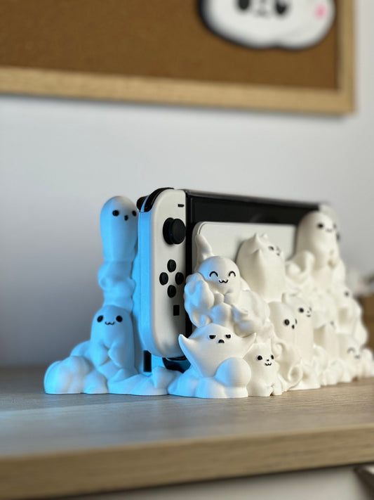 3D Printed Switch Cute Ghost Dock - CLASSIC & OLED VERSION /Custom Color/Great Gift for that Gamer